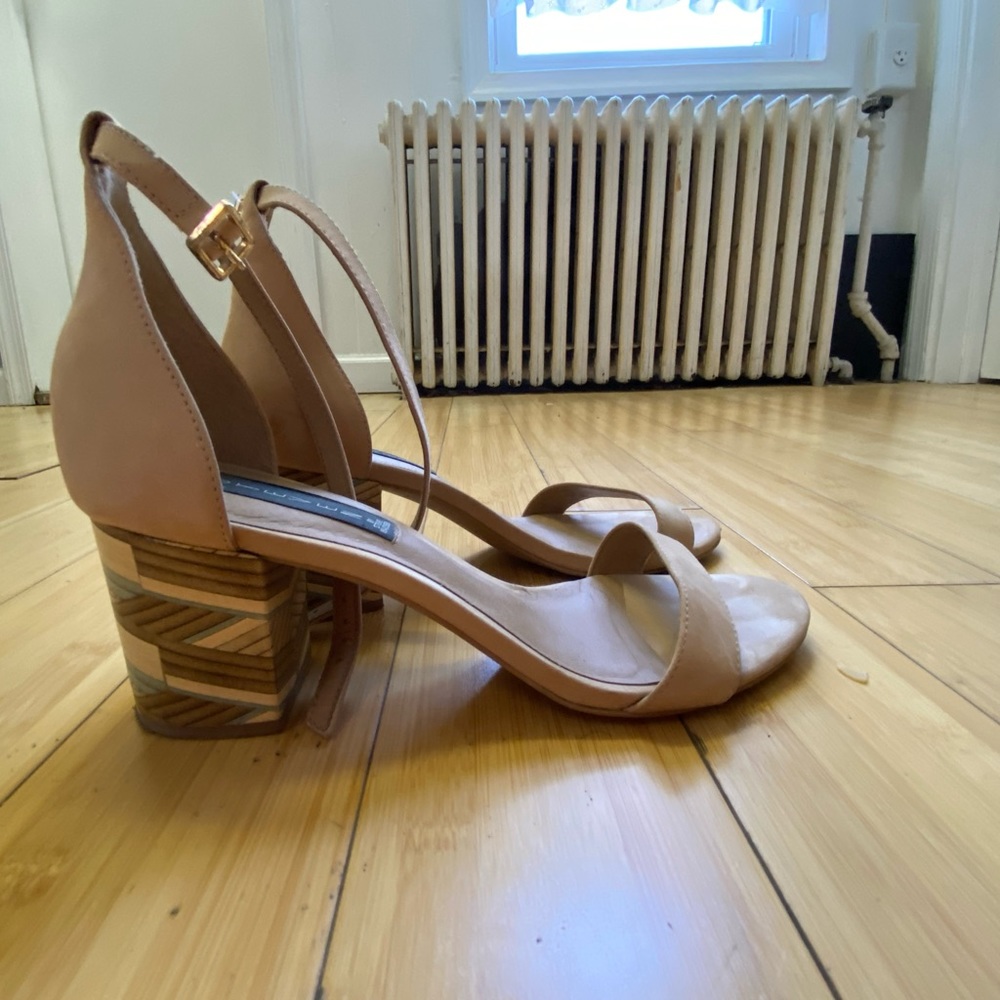 Steve Madden Ikat detail block heeled sandals
